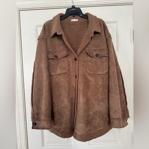 Maurices Brown Sherpa-Lined Jacket XL